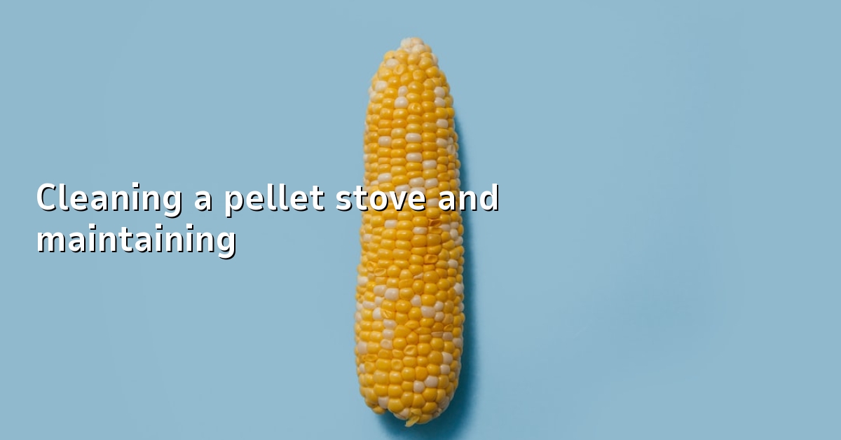 Cleaning a pellet stove and maintaining